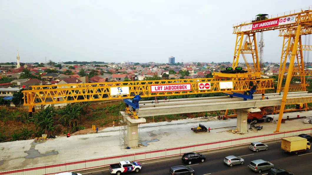 U Shape Girder Beam Launcher Jakarta Lrt Launching Girder