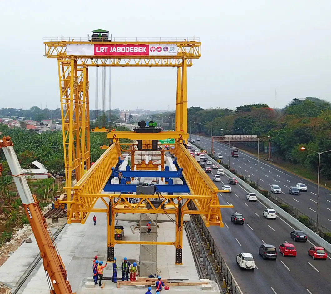 U Shape Girder Beam Launcher Jakarta Lrt Launching Girder