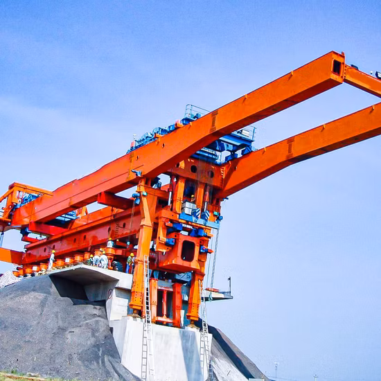 Lanciatore di travi da 180 t per assemblaggio di segmenti sopraelevati